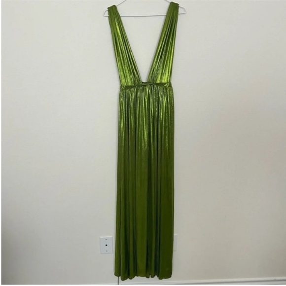 Bronx & Banco Romi Goddess Maxi Gown Green - Picture 4 of 10
